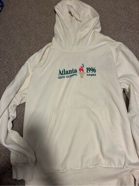 Atlanta 1996 Olympic Cotton Hoodie - Cream